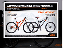 Tablet Screenshot of ktm-bikes.cl